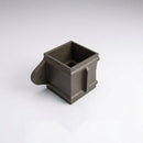 Traditional Downpipe Spare Socket Eared 72x72mm Aluminium — RAL 7022