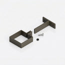 Adjustable Aluminium Pipe Clip 72×72mm – 30–100mm Offset — RAL 7022