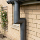 76mm Diameter Flush Joint Aluminium Downpipe Bends — Other Colour TBA / 92.5 Deg (in use)