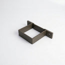 Aluminium Downpipe Clip 72×72mm Flush Joint — RAL 7022
