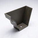 Moulded Ogee Gutter Left Hand Stop End 125 x 100mm — RAL 7022