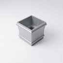 Traditional Downpipe Spare Socket 72x72mm Non-Eared — RAL 9006
