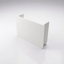 Aluminium Box Gutter Stop End 135 x 100mm — RAL 9016