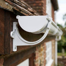 130mm Aluminium Gutter Fascia Bracket – Marine Grade Cast — RAL 9016 (in use)