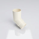 Flush Joint Aluminium Downpipe Bends 63mm Diameter — RAL 9010 / 112.5 Deg