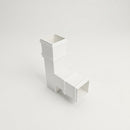 72x72mm Traditional Square Aluminium Downpipe Branches — RAL 9016 / 92.5 Degrees