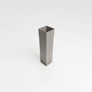 72x72mm Aluminium Gutter Outlet Spigot Extender — RAL 7036