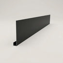 Aluminium Fascia Board Sample — RAL 7021 / 'U' Return
