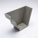 Moulded Ogee Gutter Left Hand Stop End 125 x 100mm — RAL 7036