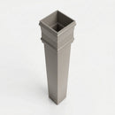 Traditional Downpipe Length 72x72mm x 3m Non-Eared Socket — RAL 7036