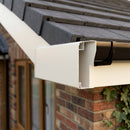 U Return Aluminium Fascia Board 30x25mm – 3m Length — RAL 9010 (in use)