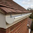 Aluminium Gutter Sample - Standard Profile — RAL 9010 (in use)
