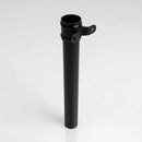 Aluminium Downpipe Length Eared Socket 63mm Dia x 3m — RAL 9005