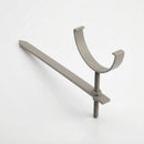 Half Round Aluminium Gutter Rise and Fall Bracket 125mm — RAL 7036