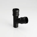 Traditional Aluminium Downpipe Branch 76mm Diameter — Textured Black / 112.5 Degrees