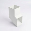 72x72mm Flush Joint Aluminium Downpipe Shoe — RAL 9016