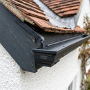Moulded Ogee Gutter Side Rafter Bracket 125 x 100mm — RAL 7021 (in use)
