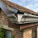 Moulded Ogee Gutter Jointer 125 x 100mm Marine Grade — RAL 7036 (in use)