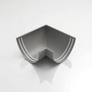 90° Aluminium Gutter Angle 130mm - Marine Grade — RAL 7037