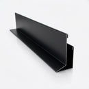 V Return Aluminium Fascia Board 30mm 45° 3m — RAL 9005
