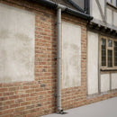 Flush Joint Aluminium Downpipe Length – 76mm Dia x 3m — RAL 7036 (in use)