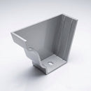 Moulded Ogee Gutter Left Hand Stop End 125 x 100mm — RAL 9006