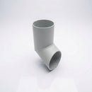 63mm Diameter Flush Joint Aluminium Downpipe Shoe — RAL 7035