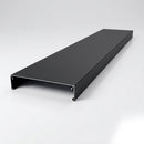 Aluminium Coping Length 3m - Secret Fix Powder Coated — Textured Black