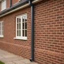 Flush Joint Aluminium Downpipe 72×72mm × 3m — RAL 7016 (in use)