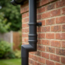 Traditional Aluminium Downpipe Bends 63mm Dia 92.5° 112.5° — RAL 7016 / 92.5 Degrees (in use)