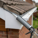 Low Modulus Silicone Sealant for Gutters 380ml Grey — RAL 7037 (in use)