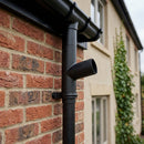 63mm Flush Joint Downpipe Branches – 92.5° or 112.5° Arms — Textured Black / 112.5 Deg (in use)