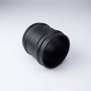76mm Traditional Aluminium Downpipe Socket Non-Eared Spare — Textured Black
