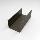 Aluminium Box Gutter Sample — 150mm Profile — RAL 7022