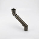 Flush Joint Adjustable Swanneck 63mm Downpipe Connector — RAL 7022