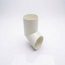 63mm Diameter Flush Joint Aluminium Downpipe Shoe — RAL 9010