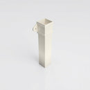 Traditional Aluminium Downpipe Sample — RAL 9010 / 72x72mm