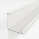 L Return Aluminium Fascia Board 30mm – 3m — RAL 9016
