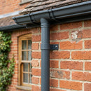 Aluminium Downpipe Clip 76mm Diameter — RAL 7016 (in use)