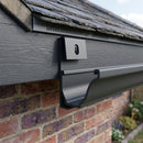 Moulded Ogee Gutter Direct Fix Bracket 125 x 100mm — RAL 7021 (in use)