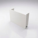 Aluminium Box Gutter Stop End 135 x 100mm — RAL 9010