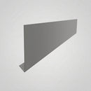 Aluminium Fascia Board Sample — RAL 7037 / 'V' Return