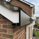 L Return Aluminium Fascia Board Joint Cover — RAL 7022 (in use)