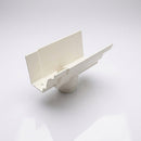 Moulded Ogee Gutter Outlet 63mm Dia, 125 x 100mm — RAL 9010