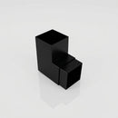 Flush Joint Aluminium Downpipe Bend 72x72mm — RAL 9005 / 92.5 Degrees