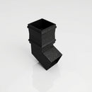 Traditional Aluminium Downpipe Bends 72x72mm – 92.5° & 112.5° — Textured Black / 112.5 Degrees