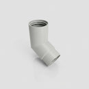 76mm Diameter Flush Joint Aluminium Downpipe Bends — RAL 7035 / 112.5 Deg
