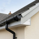 L Return Aluminium Fascia Board 30mm – 3m — RAL 7035 (in use)