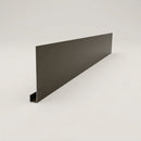 Aluminium Fascia Board Sample — RAL 7022 / 'U' Return