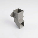 Traditional Aluminium Downpipe Shoe 72x72mm — RAL 7036